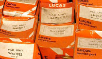 Boxed Lucas distributor vacuum units